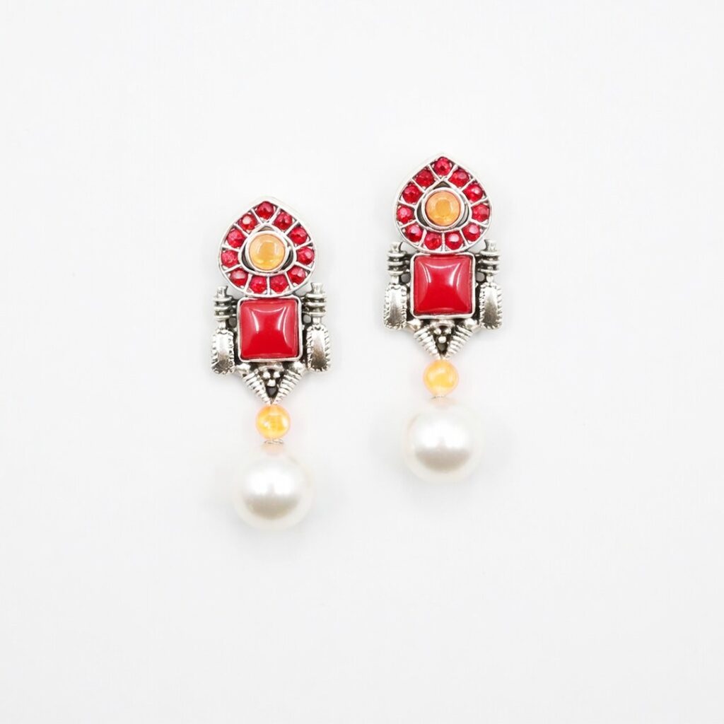 Snow Stone Earrings